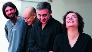 Luisa Amaro (da direira para a esquerda) com António Eustáquio, Gonçalo Lopes e Baltazar Molina